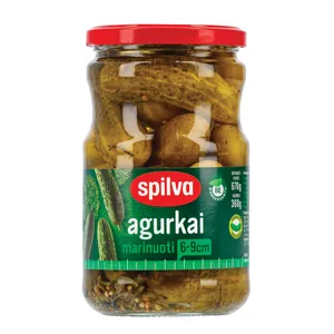Marinuoti agurkai SPILVA, 670 g