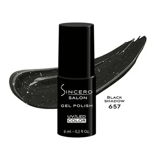 Gelinis nagų lakas 657 black shadow SINCERO SALON
