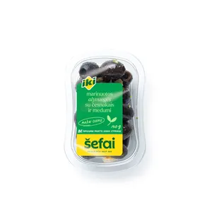 Marinuotos alyvuogės su česnakais ir medumi, 150 g