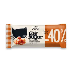 Glaistytas varškės sūrelis VILKYŠKIŲ LESS SUGAR su sūria karemele 30% rieb., 40 g