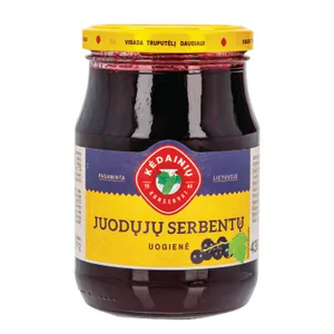 Juodųjų serbentų uogienė KĖDAINIŲ, 430 g