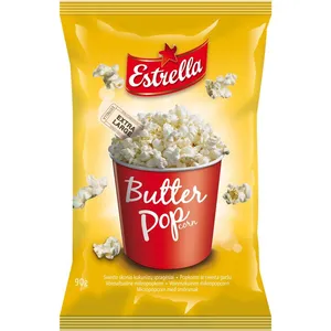 Kukurūzų spragėsiai sviesto skonio ESTRELLA, 90 g
