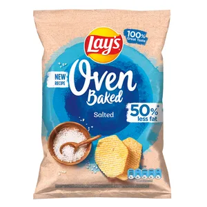 Kepti bulvių traškučiai su druska LAY'S OVEN BAKED, 110 g