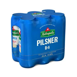 Alus šviesusis lageris KALNAPILIS PILSNER (4,6%), 6 x 568 ml
