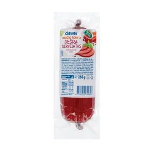 Karštai rūkytas CLEVER servelatas dešra, 280 g