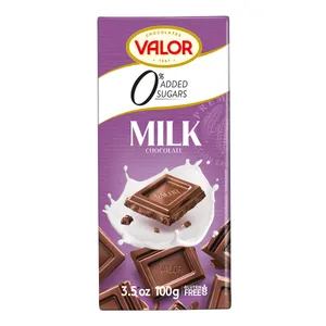 Pieniškas šokoladas be pridėtinio cukraus VALOR, 100 g