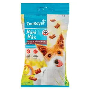 Suaugusių šunų papildas su jautiena, žvėriena ir vištiena ZOOROYAL MINI MIX, 60 g