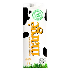 Pienas be laktozės MARGĖ 3,2% rieb., 1 l