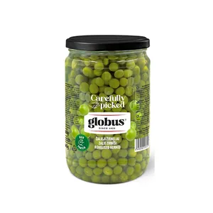 Smulkūs žalieji žirneliai GLOBUS, 660 g