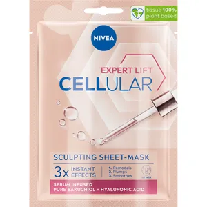 Lakštinė kaukė NIVEA 10 MINUČIŲ HYALURON CELLULAR FILLER
