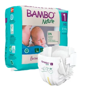 Sauskelnės BAMBO NATURE EKO 1 2-4 kg