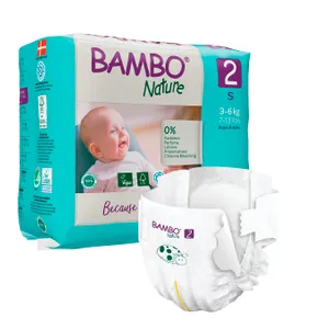 Sauskelnės BAMBO NATURE EKO 2 3-6 kg