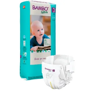 Sauskelnės BAMBO NATURE EKO 3 4-8 kg