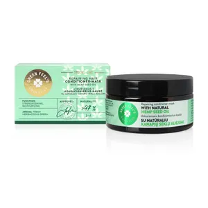 Atkuriamasis plaukų kondicionierius-kaukė su kanapių aliejumi GREEN FEEL'S, 200 ml