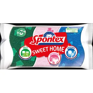 Spontex kempinėlių iš celiuliozės rinkinys SWEET HOME, 3 vnt