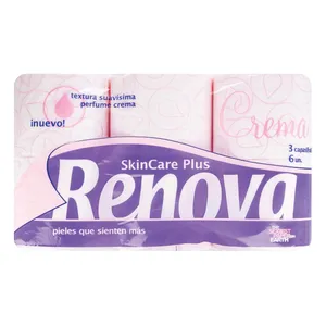 Tualetinis popierius RENOVA SKIN CARE PLUS, 6 vnt