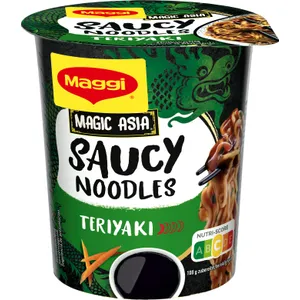 Greitai paruošiami makaronai su padažu MAGGI TERIYAKI, 75 g