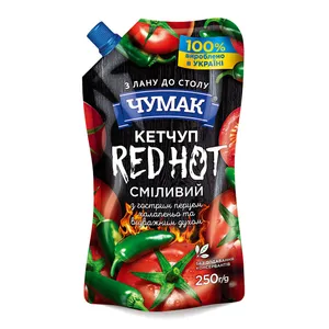 CHUMAK RED HOT AŠTRUS KEČUPAS  250G