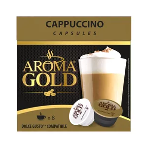 Kavos kapsulės AROMA GOLD CAPUCCINO, 16 vnt.