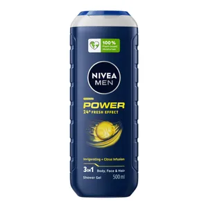 Dušo želė vyrams NIVEA MEN POWER FRESH, 500 ml