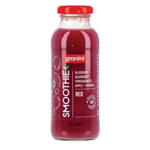 Braškių-bananų vaisių kokteilis GRANINI RED, 250 ml