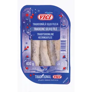 Sūdyta silkių filė aliejuje tradicinė, 400 g