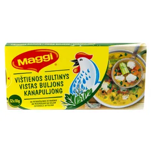 Vištienos sultinys MAGGI su krapais ir petražol, 12 x 10 g