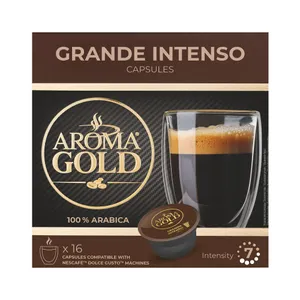 Kavos kapsulės AROMA GOLD GRANDE INTENSO, 16 vnt.