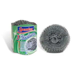 Nerūdijančio plieno šveistukai SPONTEX Steelmax, 3 vnt