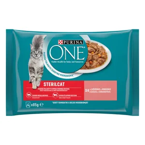 Sterilizuotoms katėms konservai ONE, 340 g