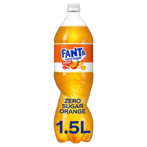 Gazuotas apelsinų skonio gėrimas FANTA ZERO, 1,5 l