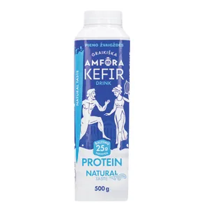 Kefyro gėrimas „GRAIKIŠKA AMFORA PROTEIN“ 2% rieb., 500 g