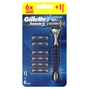 Skustuvas Gillette SENSOR 3 1vnt + 5 galvutės