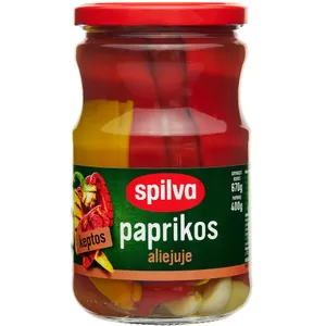 Keptos paprikos aliejuje SPILVA, 670 g