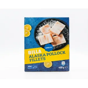 Šaldyta aliaskinės menkės filė BILLA, 400 g