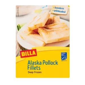 Šaldyta aliaskinės menkės filė BILLA, 400 g