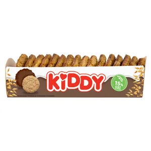 Traškūs avižiniai sausainiai su sezamų sėklomis ir pienišku šokoladu KIDDY, 210 g