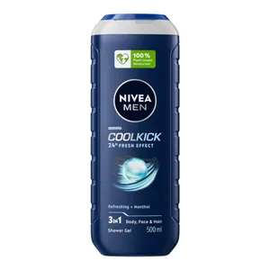 Dušo želė vyrams NIVEA MEN Fresh Kick, 500 ml