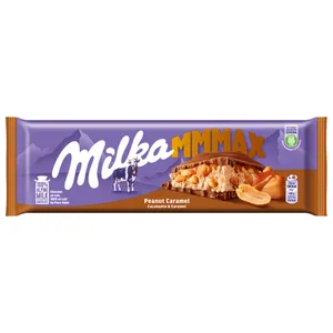 Šokoladas MILKA ALMOND PEANUT CARAMEL, 276 g