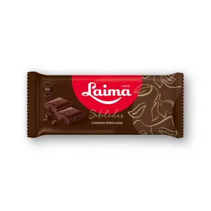 Juodasis šokoladas LAIMA 70%, 90 g