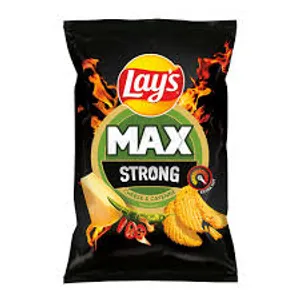 Sūrio ir aitriųjų paprikų skonio bulvių traškučiai Lay's STRONG, 120 g
