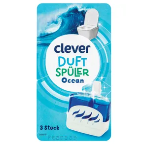Skystas tualeto gaiviklis CLEVER OCEAN, 3 x 55 ml