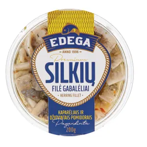 Silkių filė su džiovintais pomidorais ir kaparėliais, 200 g