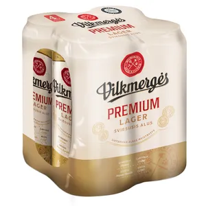 Alus VILKMERGĖS PREMIUM, 5,0%,4 X 0,568 l