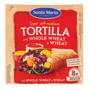 Tortilijos su visų grūdo dalių miltais SANTA MARIA, 320 g