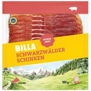 Black Forest šaltai rūkytas kumpis BILLA, 100 g