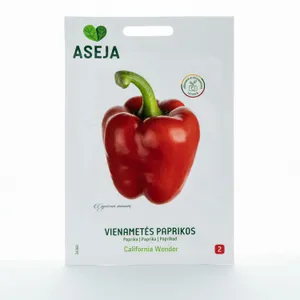 Sėklos ASĖJA VIENAMETĖS PAPRIKOS CALIFORNIA/WONDER,0,35GR, 24360(2)