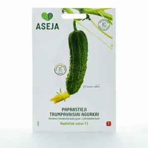 Sėklos ASĖJA PAPRASTIEJI TRUMPAVAISIAI AGURKAI/RODNIČIOK NATUR F1,1GR, 20805(7)