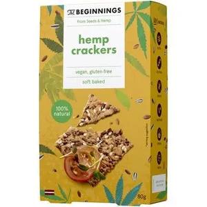 Kanapių sėklų krekeriai, 80 g