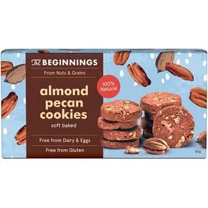 Migdolų sausainiai su pekaninėmis karijomis, 80 g